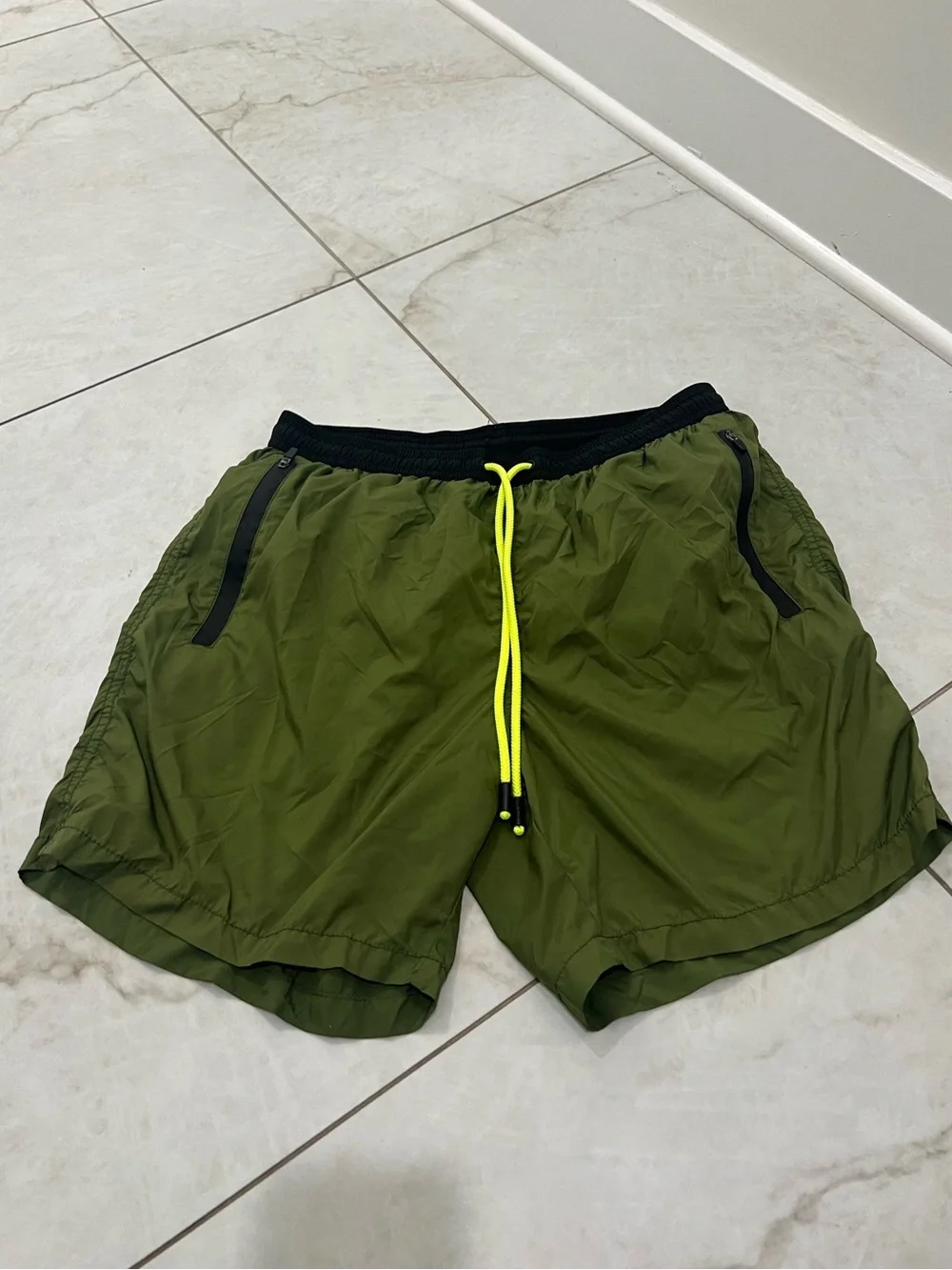 MC2 Saint Barth Military Green Swim Trunks Size Large